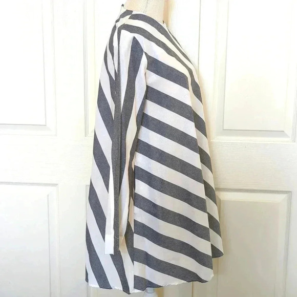 Toit Volant Stripe Shift Cotton Dress - Picture 4 of 7